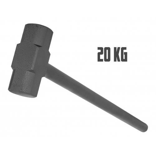 Marteau de gymnastique en acier - GORILLA SPORTS - 20kg - Noir - Standard