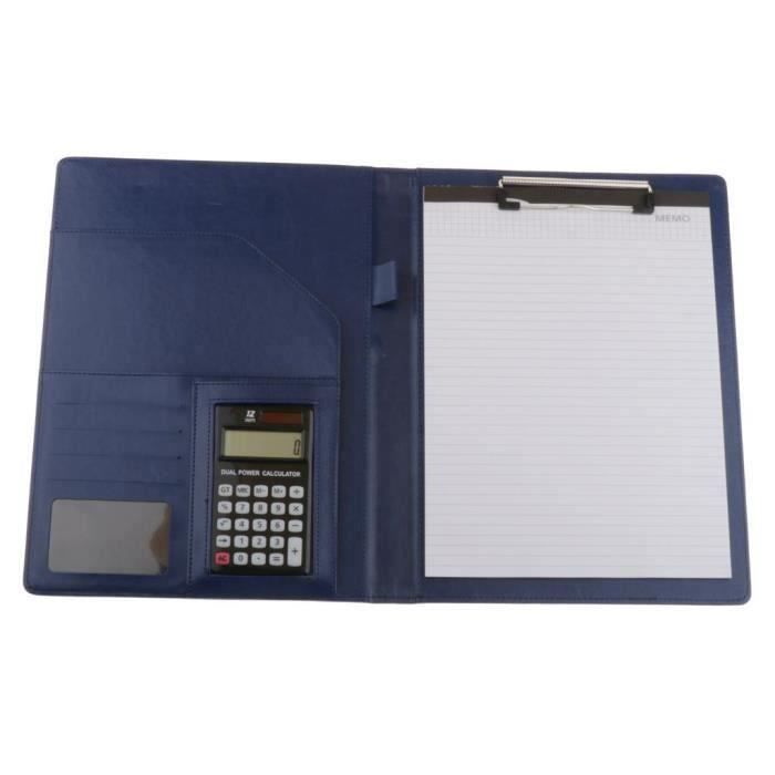 HEKOBAG Porte Documents En Cuir PU A4 - Organiseur Multifonctionnel Avec Poches Et Fermeture Magnétique