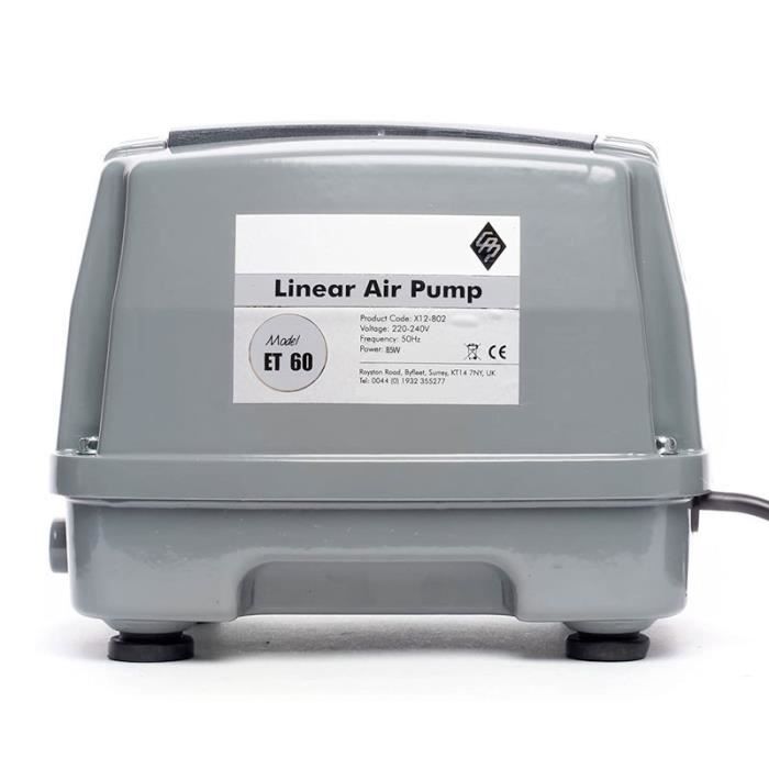 Comparer les prix de Pompe à air - Hailea - Série Enviro ET60 - 85W - 60L/min