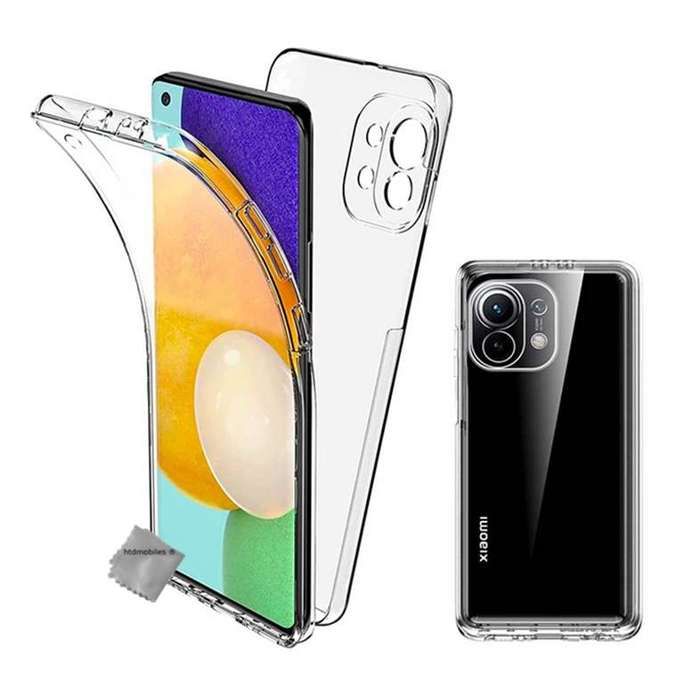 Coque Silicone + Film écran Pour Xiaomi Mi 11 5G - Housse 360°, Protection Intégrale