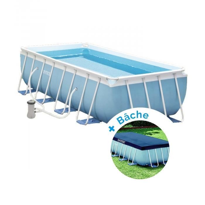 Intex Pack Piscine Tubulaire Prism Frame 4x2x1 M Bache Achat Vente Piscine Intex Pack Piscine Tubulaire Prism Frame 4x2x1 M Bache Cdiscount