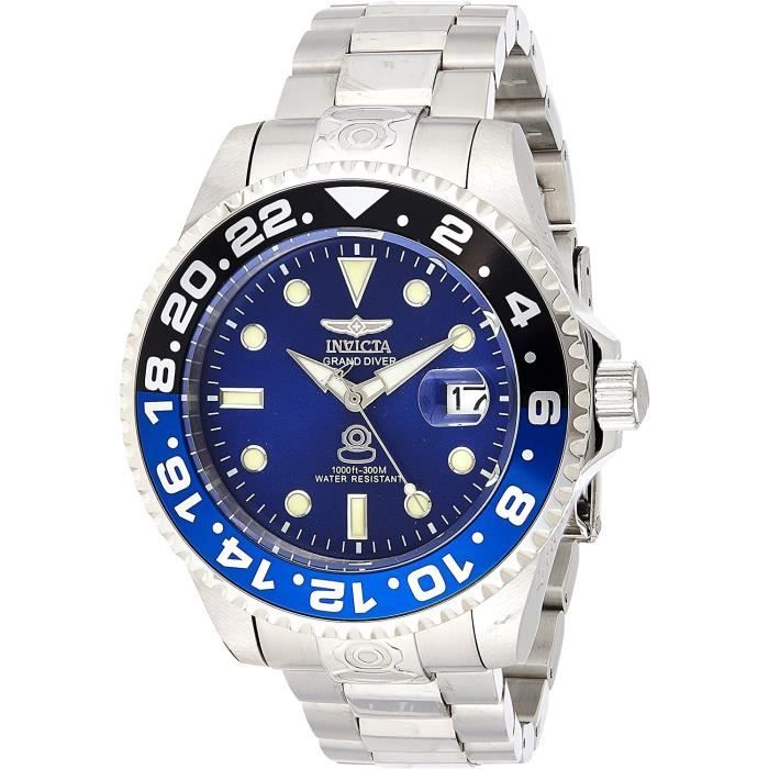 Invicta Grand Diver 21865 Montre Homme 47 mm Achat vente montre Cdiscount