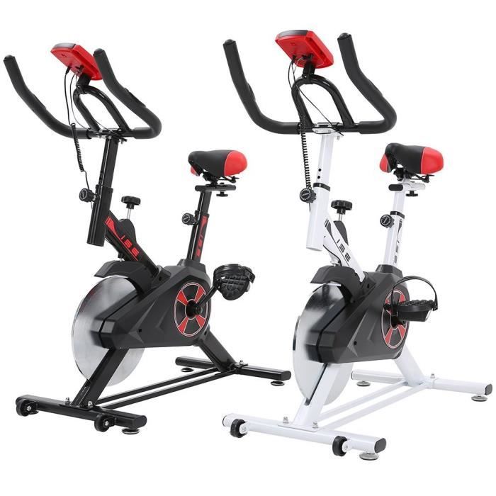 Ise Velo Biking Spinning Velo D Appartement Interieur Noir Blanc 7002 Prix Pas Cher Cdiscount