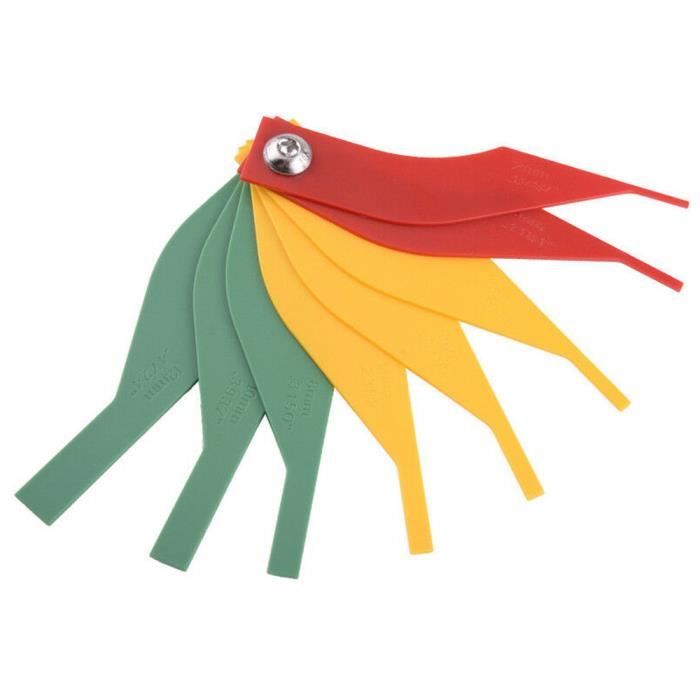 Jauge D'Épaisseur De Plaquettes De Frein 8-en-1 - Outil De Mesure SAE/Métrique - Codage Couleur