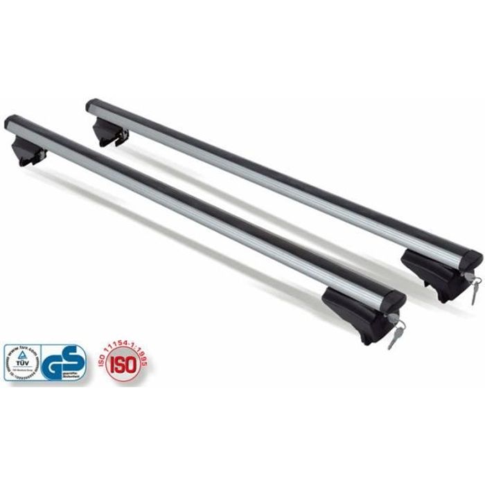 Dachreling rambarde porteur pour bmw x5 f15 2013-2018 barres de toit gris en aluminium