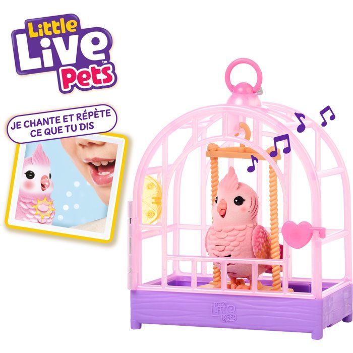 Figurine interactive - LITTLE LIVE PETS - Oiseau Rosie - Sons - Répète