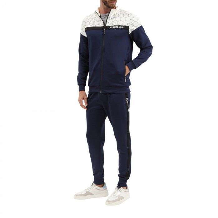 Cerruti 1881 Ensemble de survêtement bicolore Foglia Bleu Marine