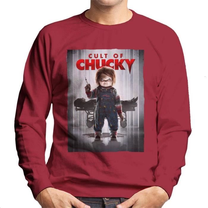 Pull à Capuche Chucky Homme Taille L - Graphique Coloré, Zip - Occasion Parfait état