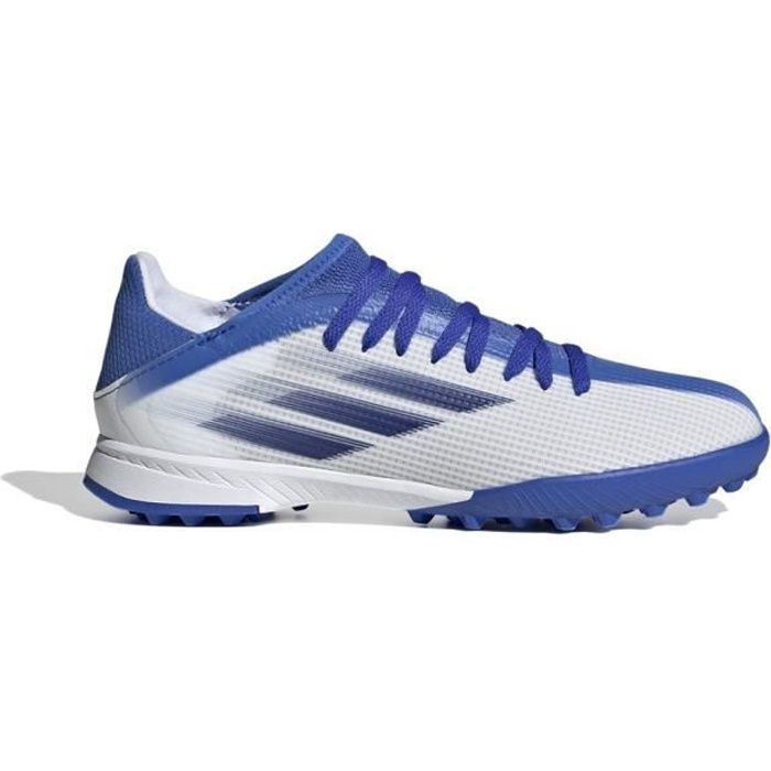 Chaussures ADIDAS X SPEEDFLOW3 TF Blanc-Violet - Mixte/Enfant