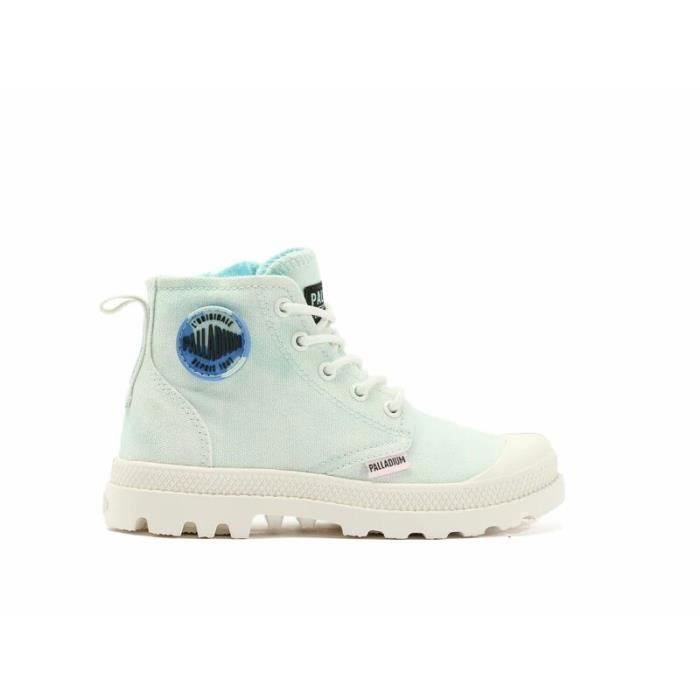 Bottines enfant Palladium Pampa Sunset ky Bleu Lacets