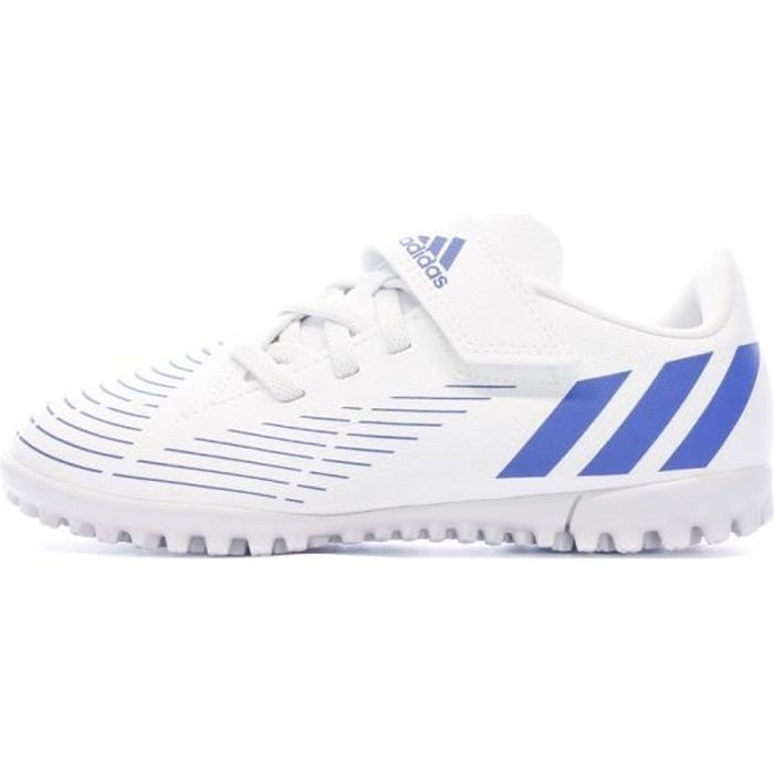 Chaussures de foot Blanc/Bleu Junior Adidas Predator Edge.4 H&l TF