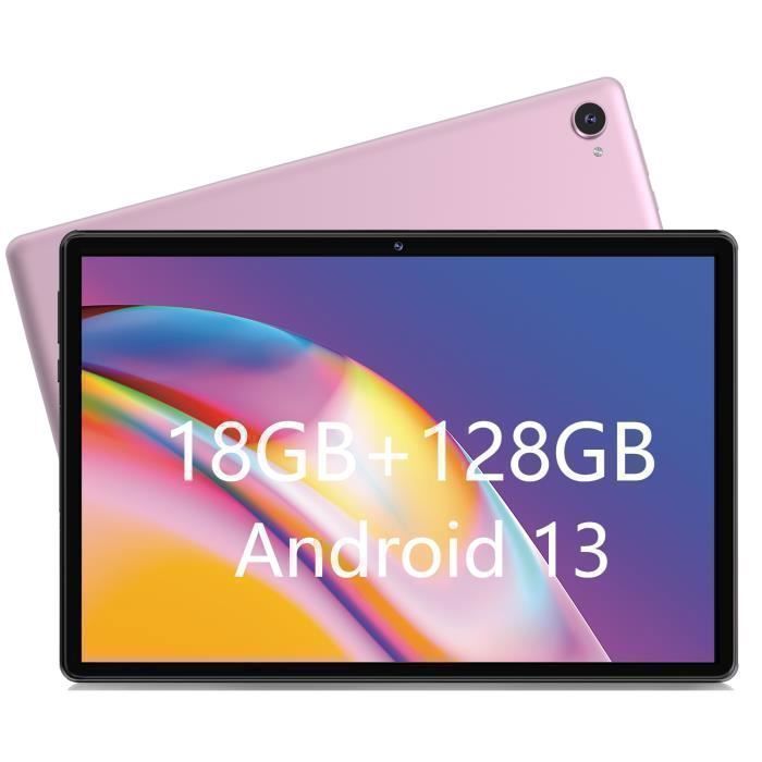 Tablette 10 Pouces – Android 13 – 18 Go RAM – 128 Go ROM – Caméra 5MP + 8MP – Batterie 6850mAh