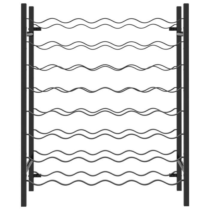 BEST MEUBLE MODE Casier à bouteilles pour 48 bouteilles Noir Métal(2895632)
