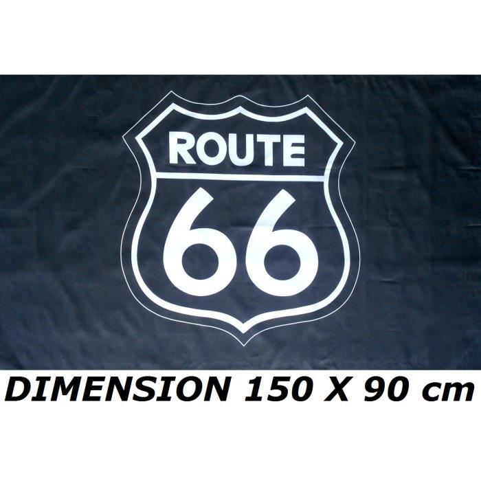drapeau 150 x 90 cm route 66 usa etats unis sudiste us biker motard no maillot écharpe fanion casquette ...