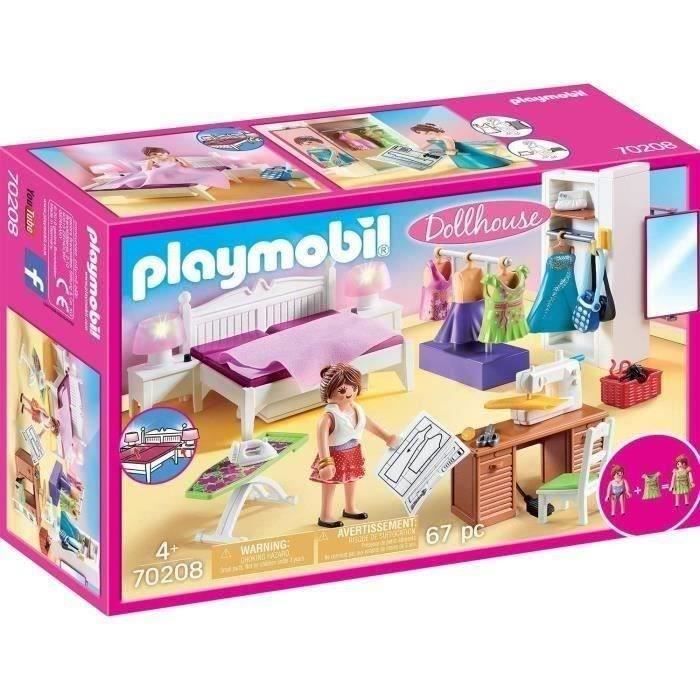 PLAYMOBIL - 70208 - Dollhouse La Maison Traditionnelle - Chambre avec  espace couture - Cdiscount Jeux - Jouets