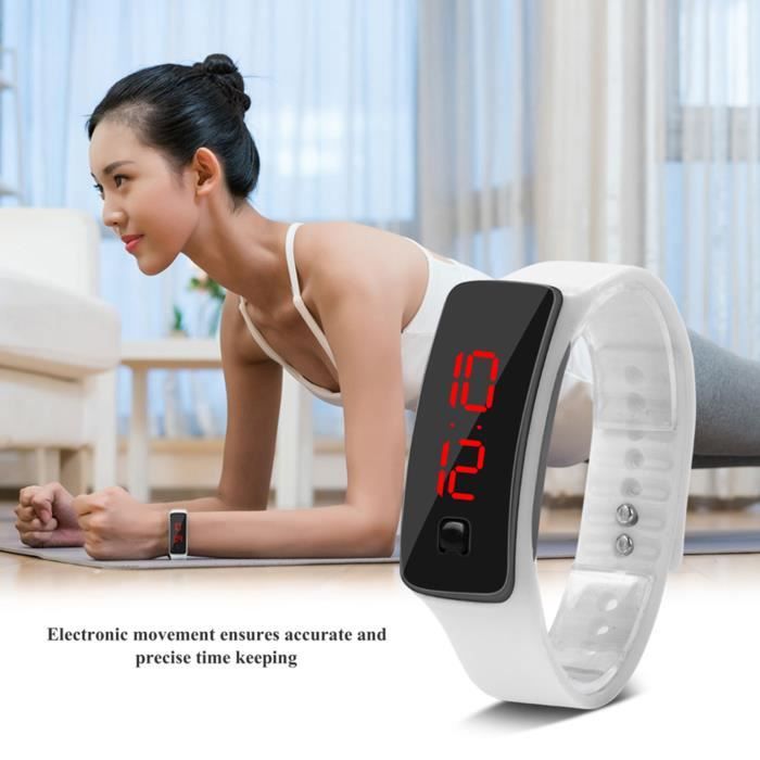 Routefuture Montre Sport Digitale Homme Avec Grand Cadran Analogique Et