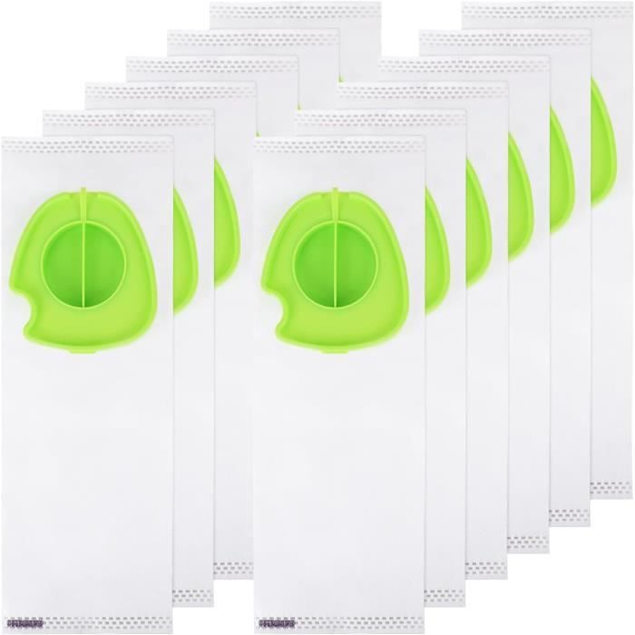 12 Sacs à Poussière Pour Aspirateur Robot Q8 Max - Étanches Et Hygiéniques