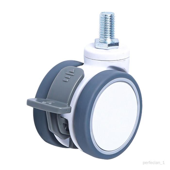 Lot De 4 Roulettes Pivotantes Avec Frein 3 Pouces - Roues Robustes Pour Meubles, Chariots