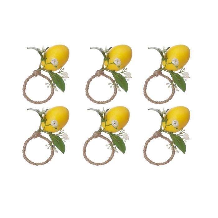 FloralGrace 40 Serviettes Jetables Motif Citron Jaune – Thème Fête Citron, Mariage, Anniversaire, Déco Table Fraîche
