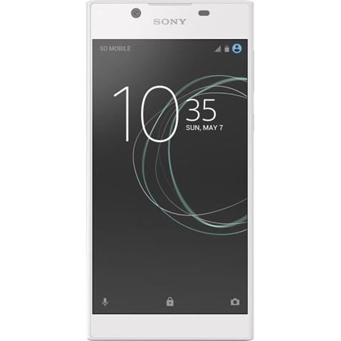 Smartphone Sony XPERIA L1 G3311 - Blanc - 4G LTE - 16 Go - Appareil photo 13 Mpx - Ecran 5,5 pouces
