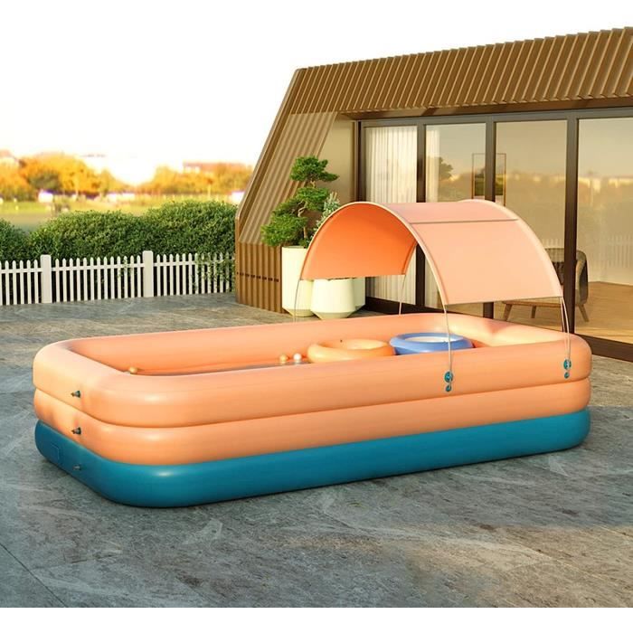 CLKJ Piscine Gonflable Automatique à 3 Couches Grandes piscines pour la Famille Piscine pour