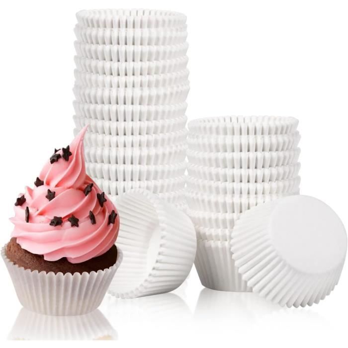 Caissettes Cupcakes Papier 600 Pièces 6 Styles 3,2 x 5 x 6,8cm pour Soirée  de Mariage Cuisine Baking Dessert