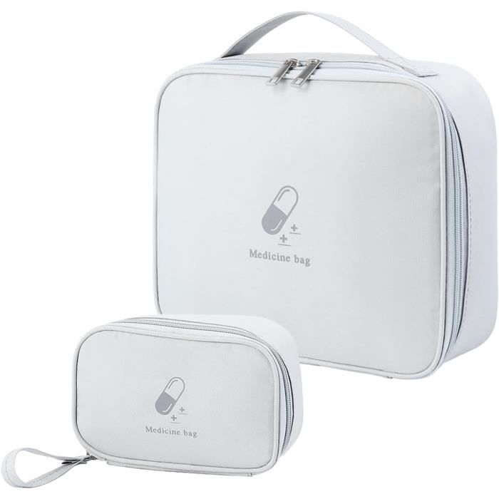 Trousse De Voyage Grande Capacité – Sac à Médicaments étanche Et Spacieux Pour La Maison, Le Bureau Ou Les Escapades