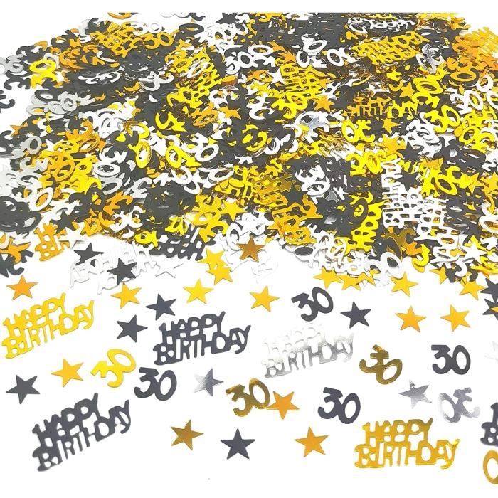 Décoration Anniversaire 40 Ans,30G Confettis Anniversaire 40