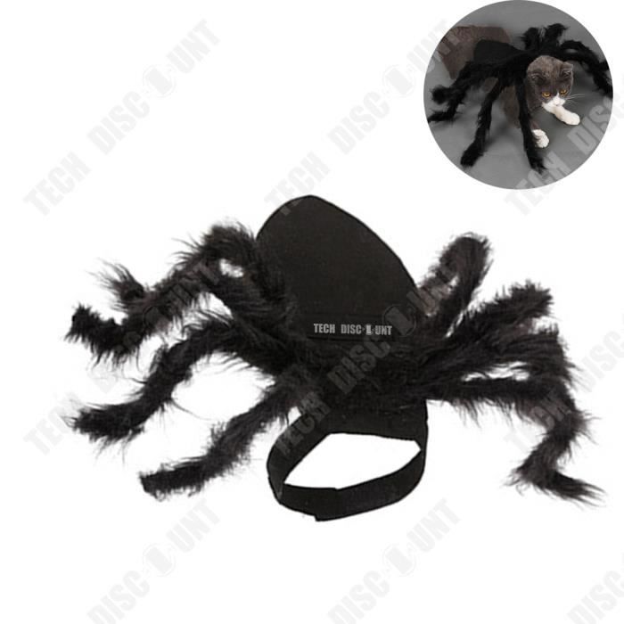 Meilleurs prix pour TD® Costumes de chat et de chien en peluche simulés d'araignée poilue, accessoires de fête d'halloween amusants pour chat,