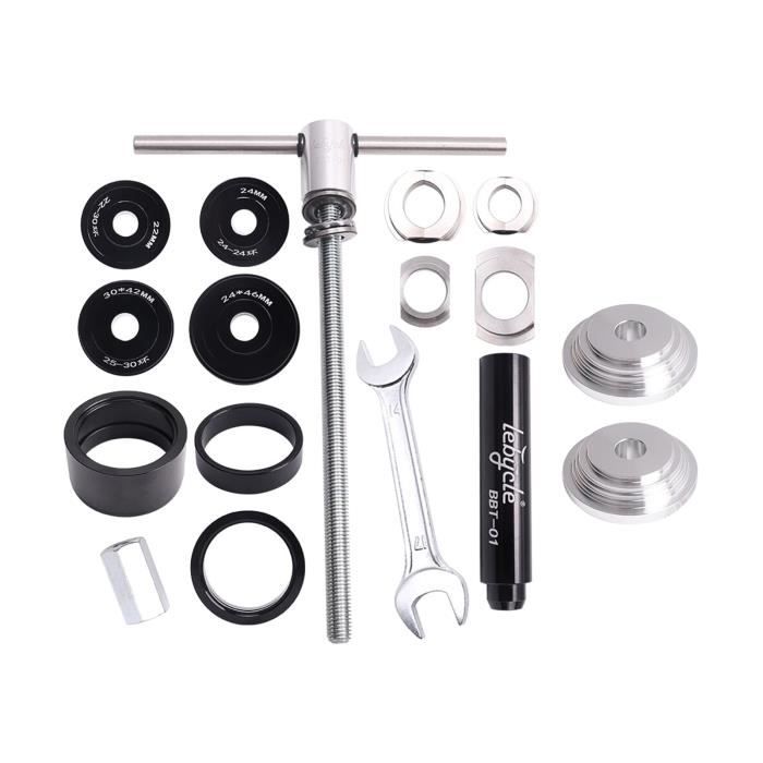 scooter pour vélo outils d'installation de support de pédalier en alliage d'aluminium et acier inoxydable équilibrage de roulement de scooter pressfit Outil de pressage de casque de vélo scooter pour vélo outils d'installation de support de pédalier en alliage d'aluminium et acier inoxydable équilibrage de roulement de scooter pressfit Outil de pressage de casque de vélo