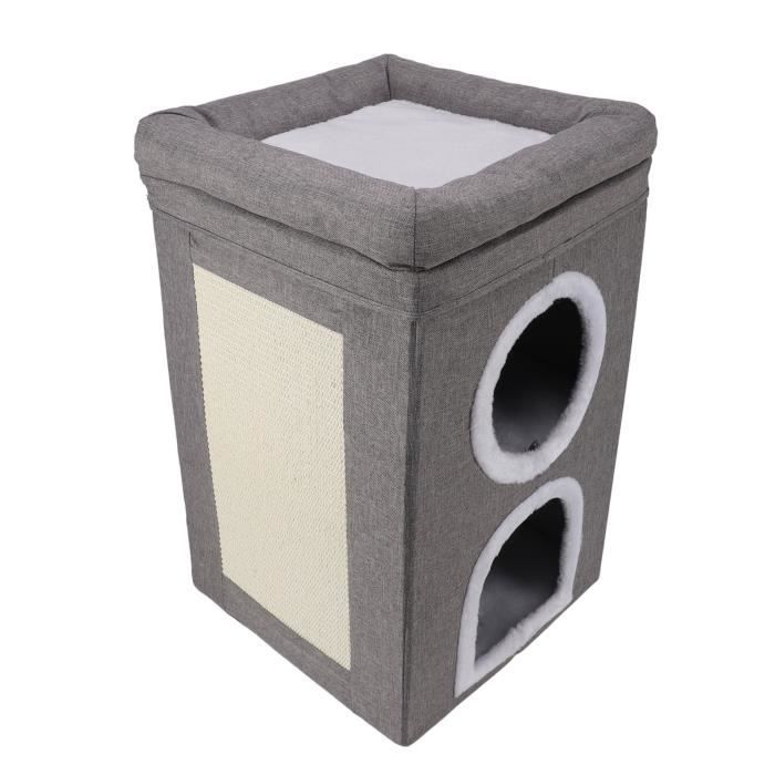 Comparer les prix de VGEBY Maison cubique pour chat Niche pour Chat D'intérieur Multifonctionnelle en Cube pour Chat, Petite Maison animalerie panier