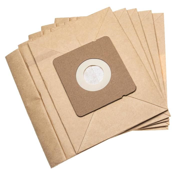 vhbw 5x Sacs compatible avec Rowenta Compacteo Ergo City Space Compacteo aspirateur - papier 167cm x 176cm couleur sable - Vhbw