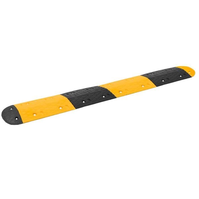 Pack ralentisseur routier en caoutchouc avec bandes jaunes