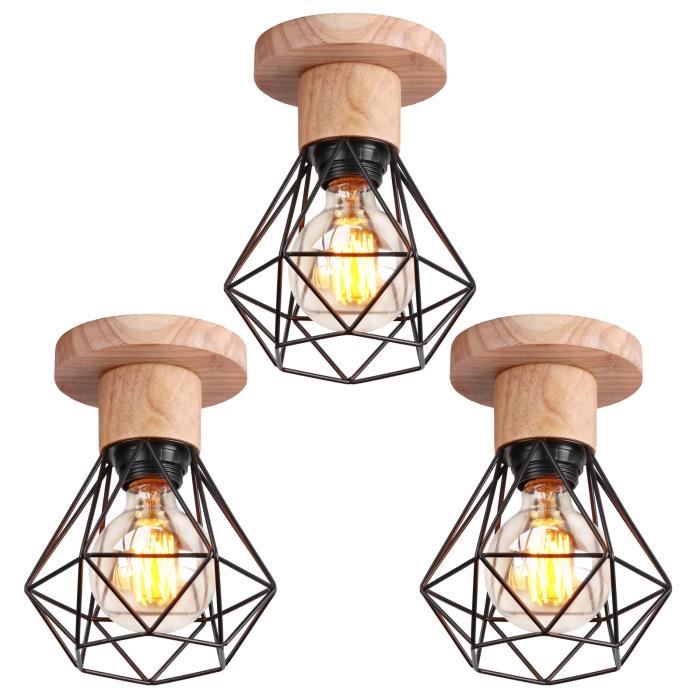 Générique Abat-Jour De Lampe De Plafond Forme De Diamant Cage