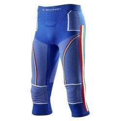 pantalon technique x-bionic energy accum 4.0 p 3/4 italie - bleu - rafraîchit et protège du froid