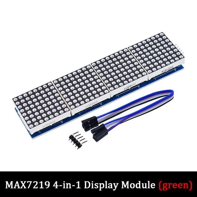 HALJIA Lot De 3 Modules Matrice LED 8×8 MAX7219 – Compatible Arduino Avec Câbles Dupont – Affichage Rouge