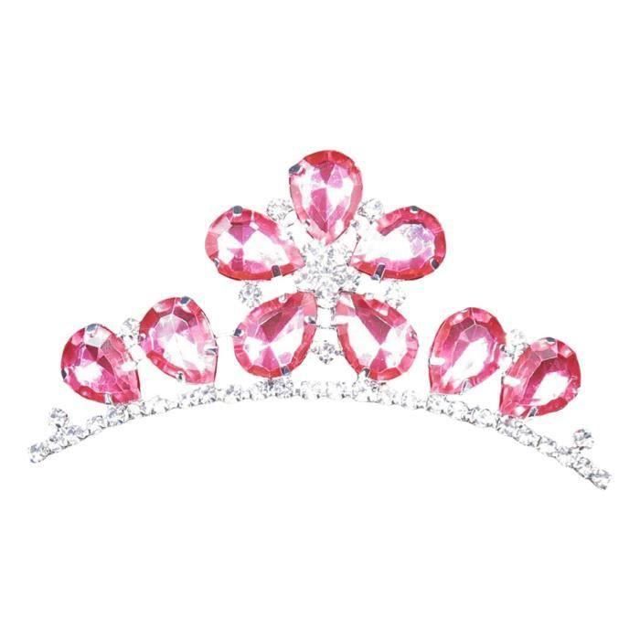 Minkissy Petit Diadème Avec Peigne à Cheveux - Diadème De Princesse - Mini Couronne D'anniversaire - Coiffe De Demoiselle D'honneur - Pour Mariage, Bal, Fête D'anniversaire