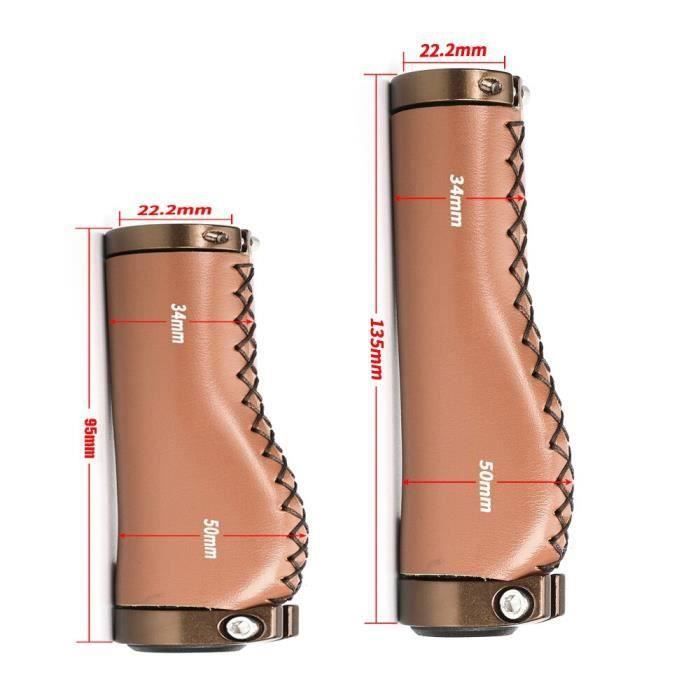 IBK Paire De Poignées Vélo City Hollande Classique Marron