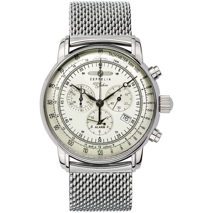 Zeppelin - 8680M-3 - Montre Bracelet - Hommes - Quartz - Chronographe - 100 Jahre Zeppelin