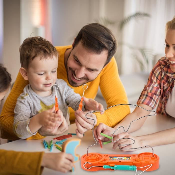 Jeu De Labyrinthe électrique Cuackamily, Défi D'adresse Avec Buzzer, 3 Niveaux, Développe La Concentration, Cadeau Noël Enfant 3 Ans+