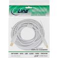 InLine 34550W, 10 m, USB A, USB B, 2.0, Mâle-Mâle, Blanc-1