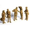 Figurines 2ème Guerre Mondiale : Maquis - Résistants français 1944 - MASTER BOX - 5 figurines en plastique-1