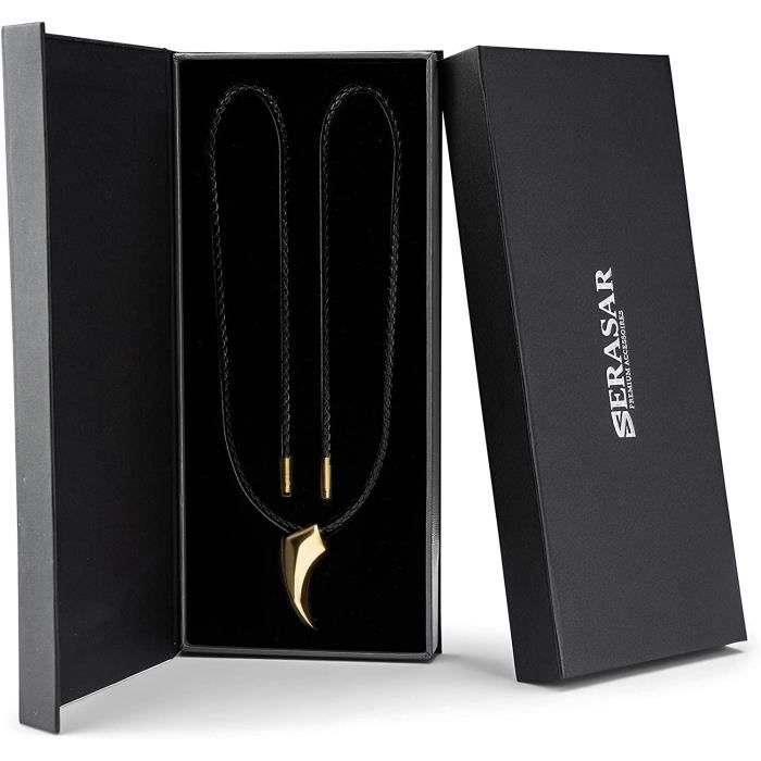 Hemobllo Collier Pendentif Loup – Dents De Loup En Acrylique, Design Tribal, Finition Lisse, Léger – Homme Et Femme