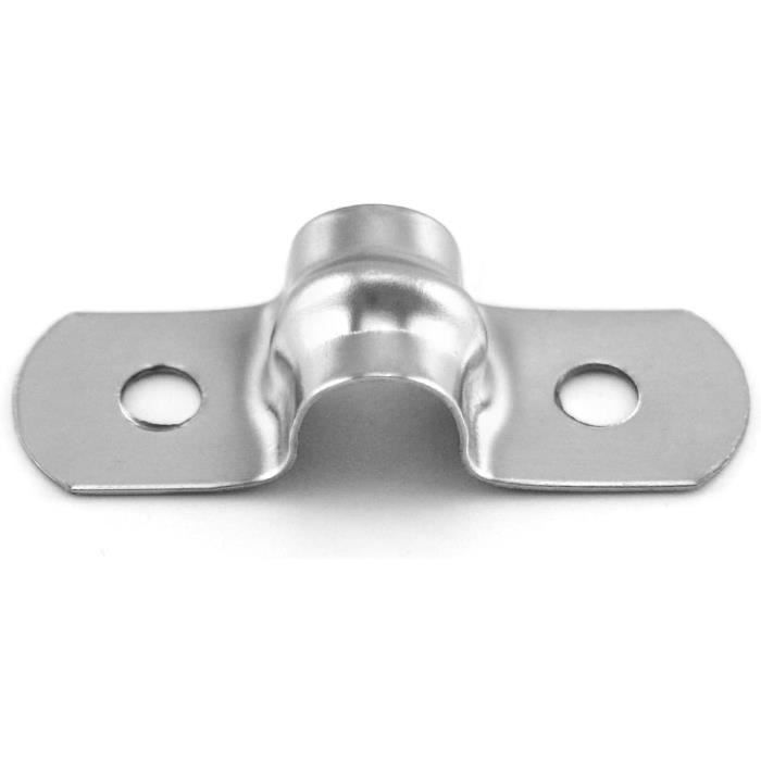 60 Clips De Fixation Pour Bande LED - Acier Inoxydable - Pour Bandes 13mm à 15mm | Supports Adhésifs LED