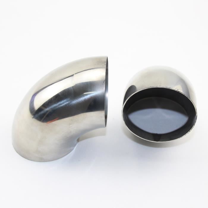 Tuyau D'échappement En Acier Inoxydable 30° - Courbé 76 Mm Ungeweitet - Idéal Pour Système échappement Personnalisé