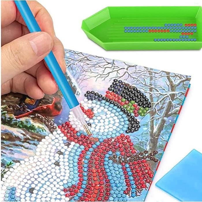 Kit Outils Broderie Diamant 46 Pièces - Stylo Rapide, Pince, Colle, Plaques, Boîte Rangement - Pour Peinture Diamants DIY - 9