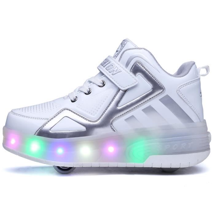 Chaussures à Roulettes Rétractables Enfants | 2-en-1 Skate Et Baskets