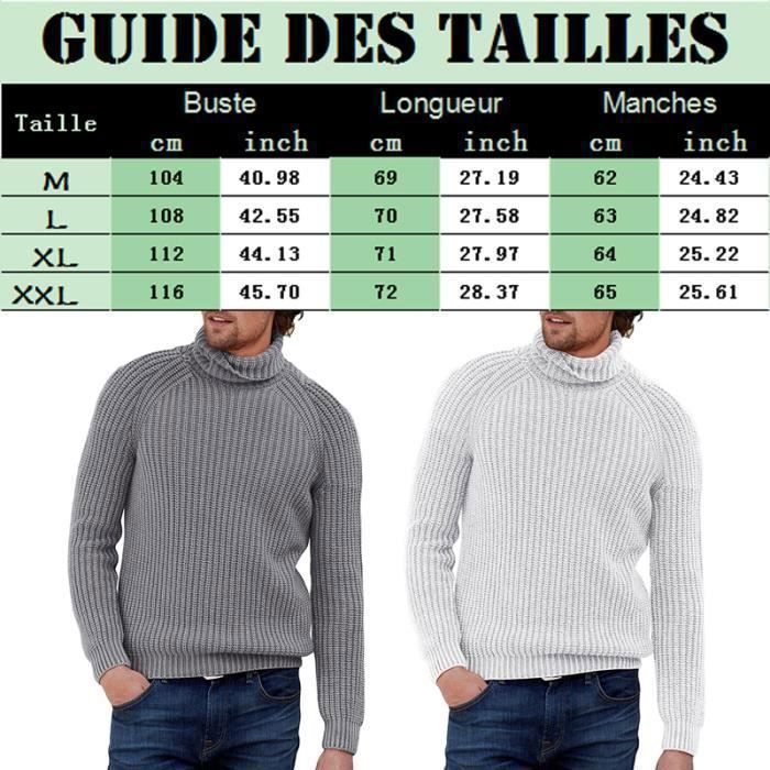 Pull Homme Hiver Col Roulé Col Roulé Chaud Manche Longue Hiver Décontracté Sweats Sweatshirt Pullover Leger Demi-Fermeture Éclair Casual Jumpers Classique Solides Sweat Mi Saision Travail Pull