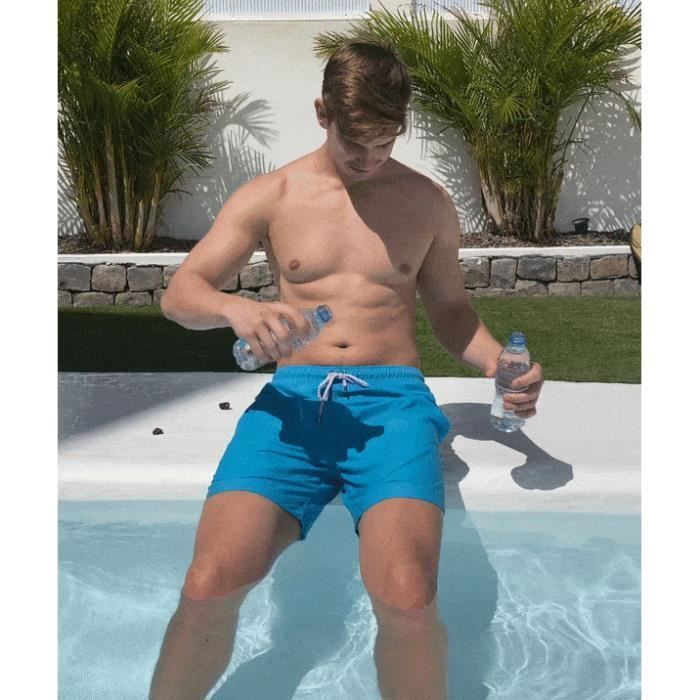 Short de fitness respirant poches zippées homme, vert foncé