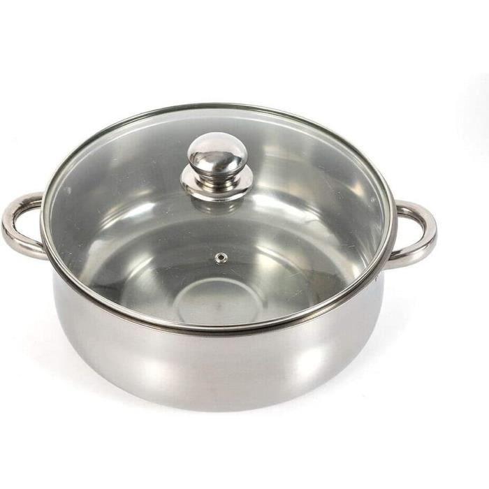 Couvercle En Acier Inoxydable – Diamètre 32/34/36/38/40 Cm – Pour Casserole, Remplacement